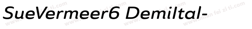 SueVermeer6 DemiItal字体转换